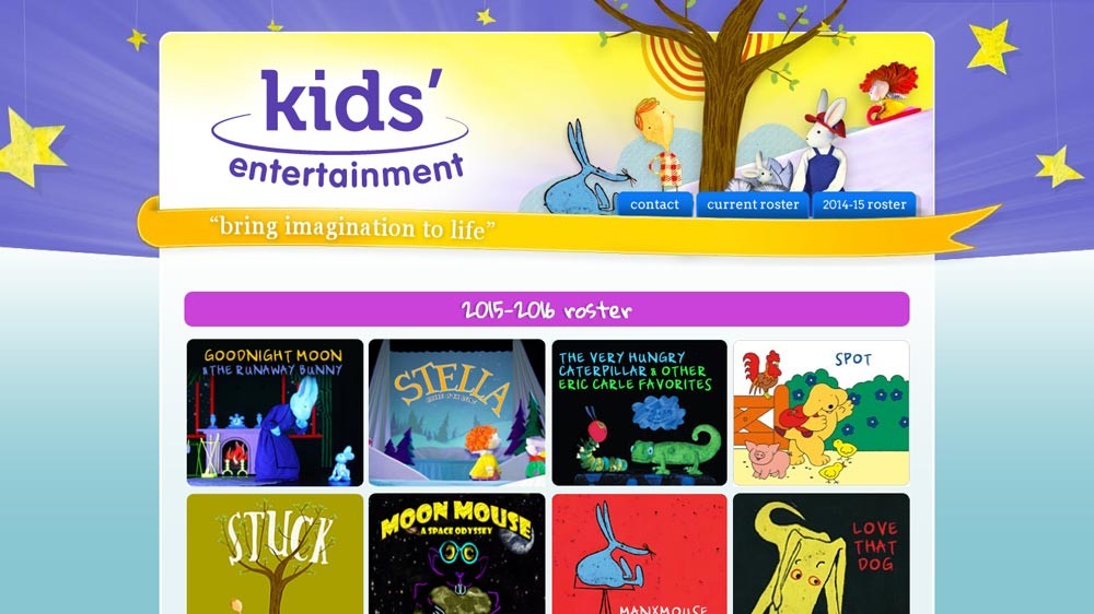 Website Design - Kids' Entertainment