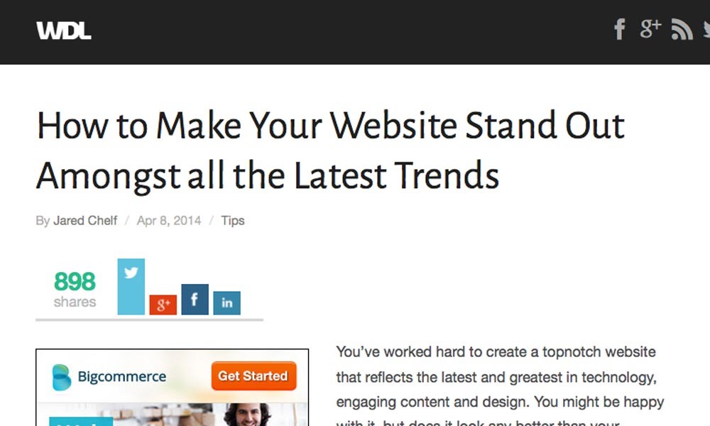 How to Make Your Website Stand Out Amongst all the Latest Trends